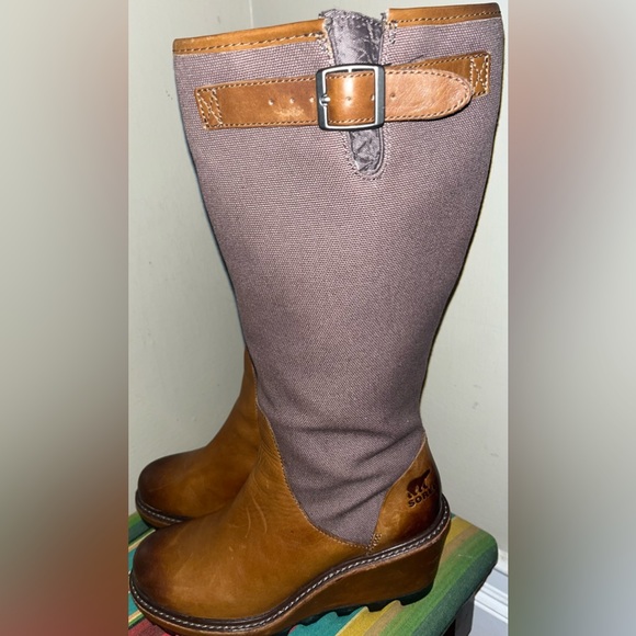 NWOB Vintage Sorrel Waterproof Stacked Heel Boots these are amazing Size 6 - Picture 6 of 8